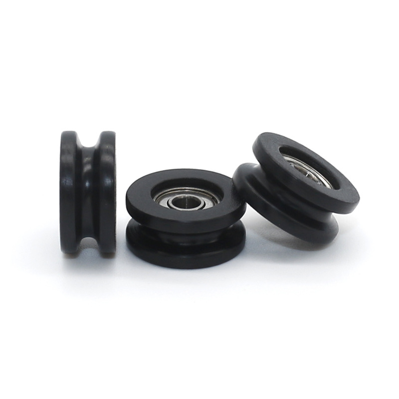 Black nylon bearing pulley pictu Black nylon bearing pulley pictu